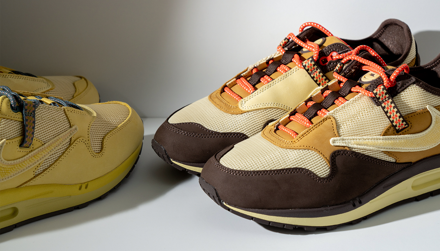 Кроссовки Nike Air Max 1 Travis Scott Cactus Jack Saturn Gold