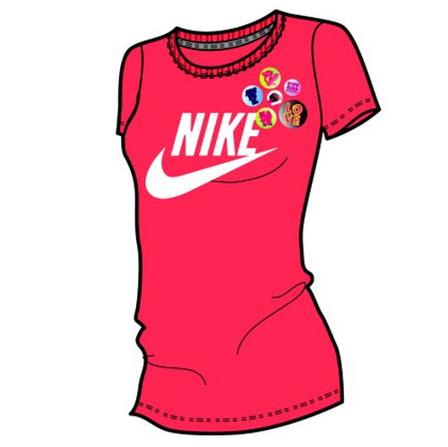 Футболка женская Nike Better Fan Buttons Tee - картинка
