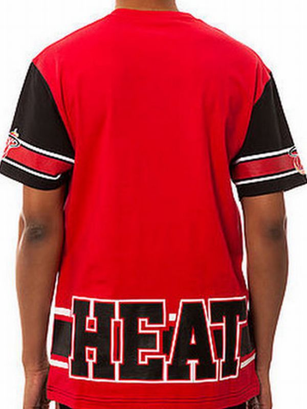 Купить Футболка Mitchell & Ness | Miami Heat 015 (чер) в Москве или заказать доставку на Slamdunk.su