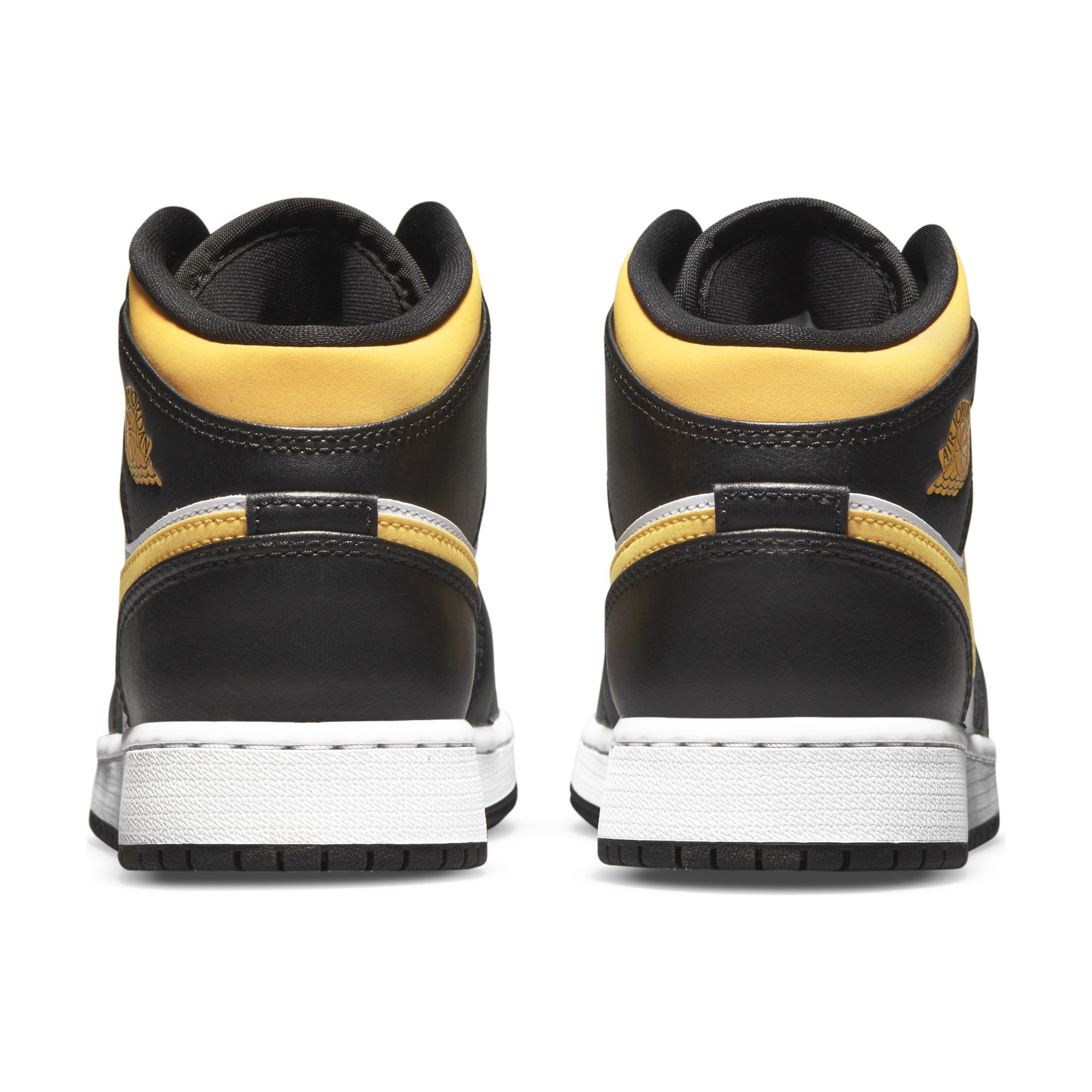 air jordan mid 1 black and yellow