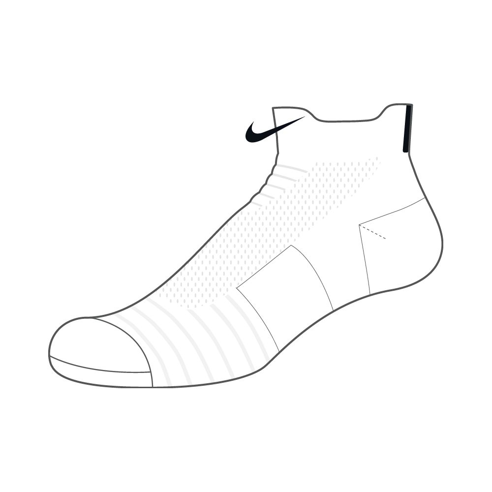 Купить Носки  Nike Elite Versatility Low Basketball Socks | SX5424-100 в Москве или заказать доставку на Slamdunk.su