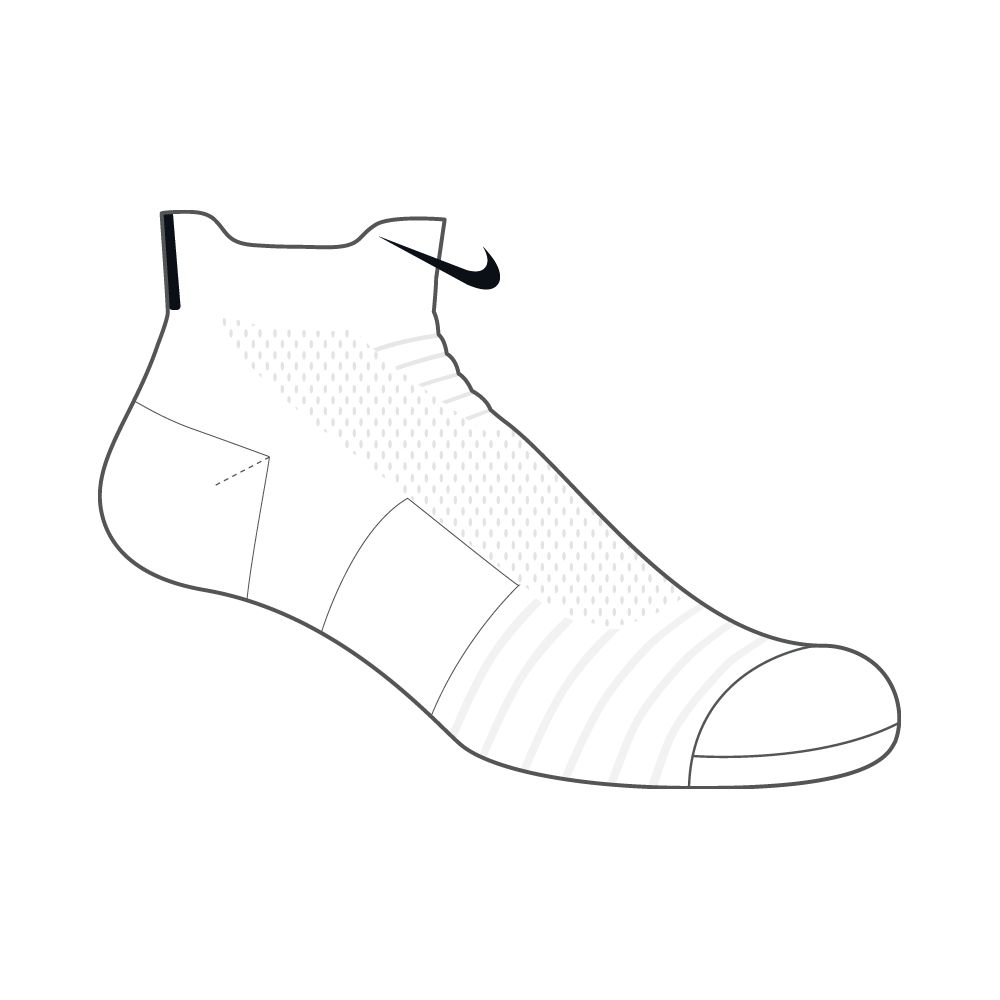 Купить Носки  Nike Elite Versatility Low Basketball Socks | SX5424-100 в Москве или заказать доставку на Slamdunk.su