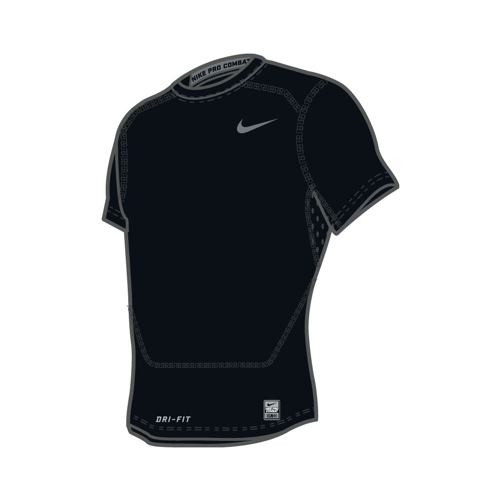 Купить Детская майка Nike Pro с коротким рукавом | 522801-010 в Москве или заказать доставку на Slamdunk.su