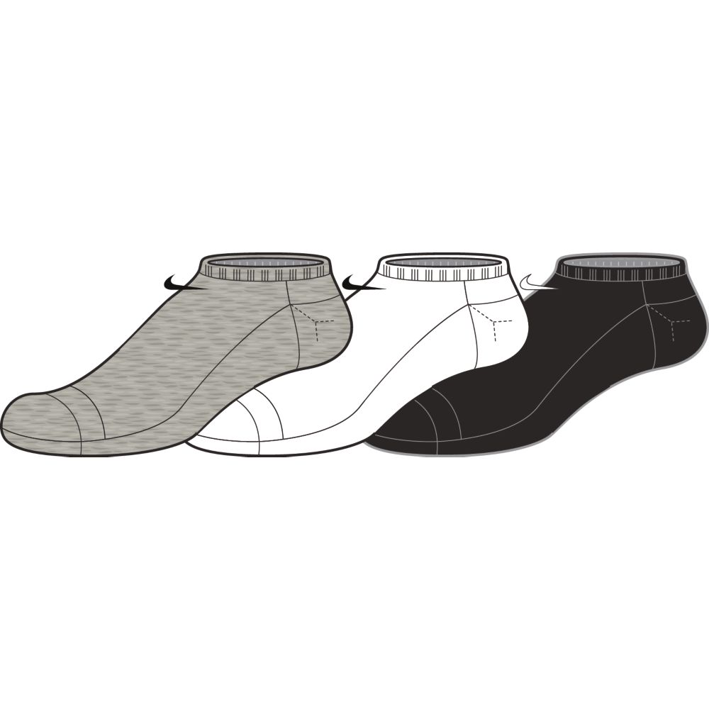 Купить Носки Nike 3ppk Value No Show | SX2554-901 в Москве или заказать доставку на Slamdunk.su