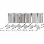 Носки Nike 6PPK COTTON CUSHION CREW | SX4465-101