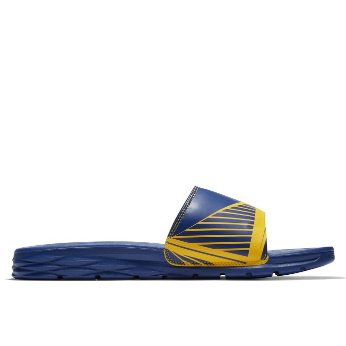 Сланцы Nike Benassi Solarsoft NBA "Golden State" - картинка