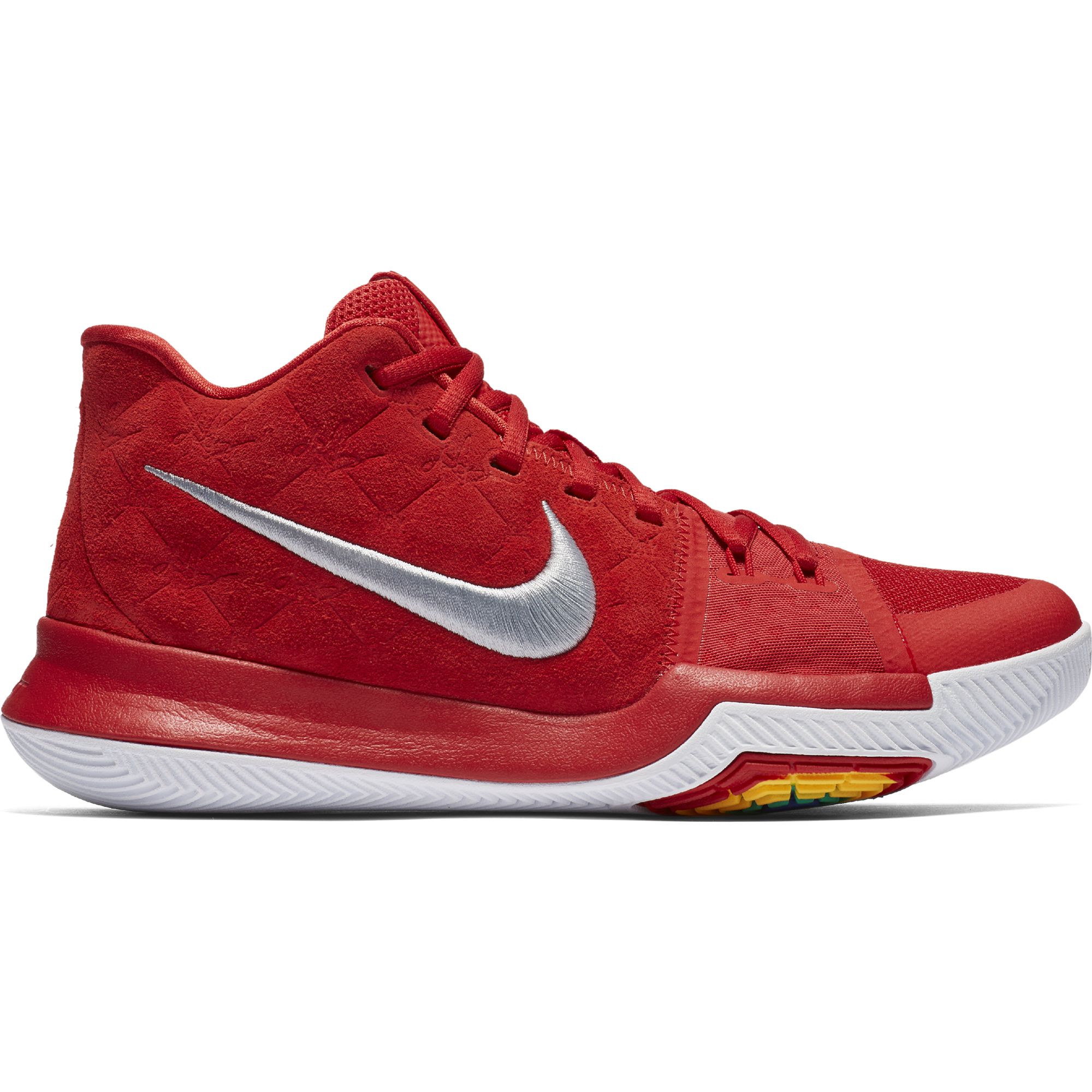 Баскетбольные кроссовки Nike Kyrie 3 "Red Suede" - картинка