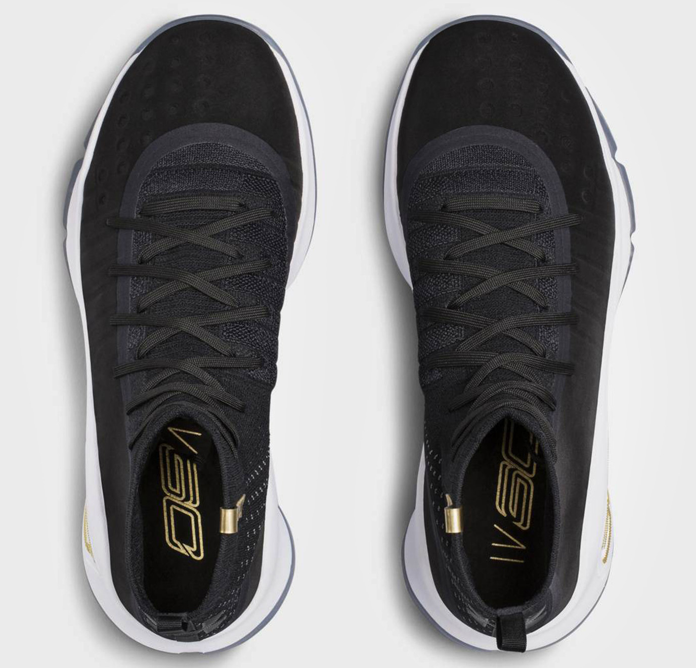 Curry 4 black white gold sales