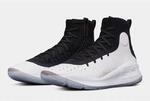 Баскетбольные кроссовки Under Armour Curry 4 "Black White" - картинка