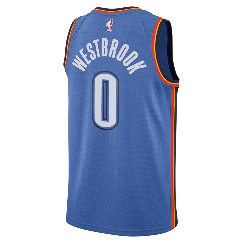 Купить Баскетбольная майка Nike Oklahoma City Thunder RW Swingman Road  | 864497-403 в Москве или заказать доставку на Slamdunk.su