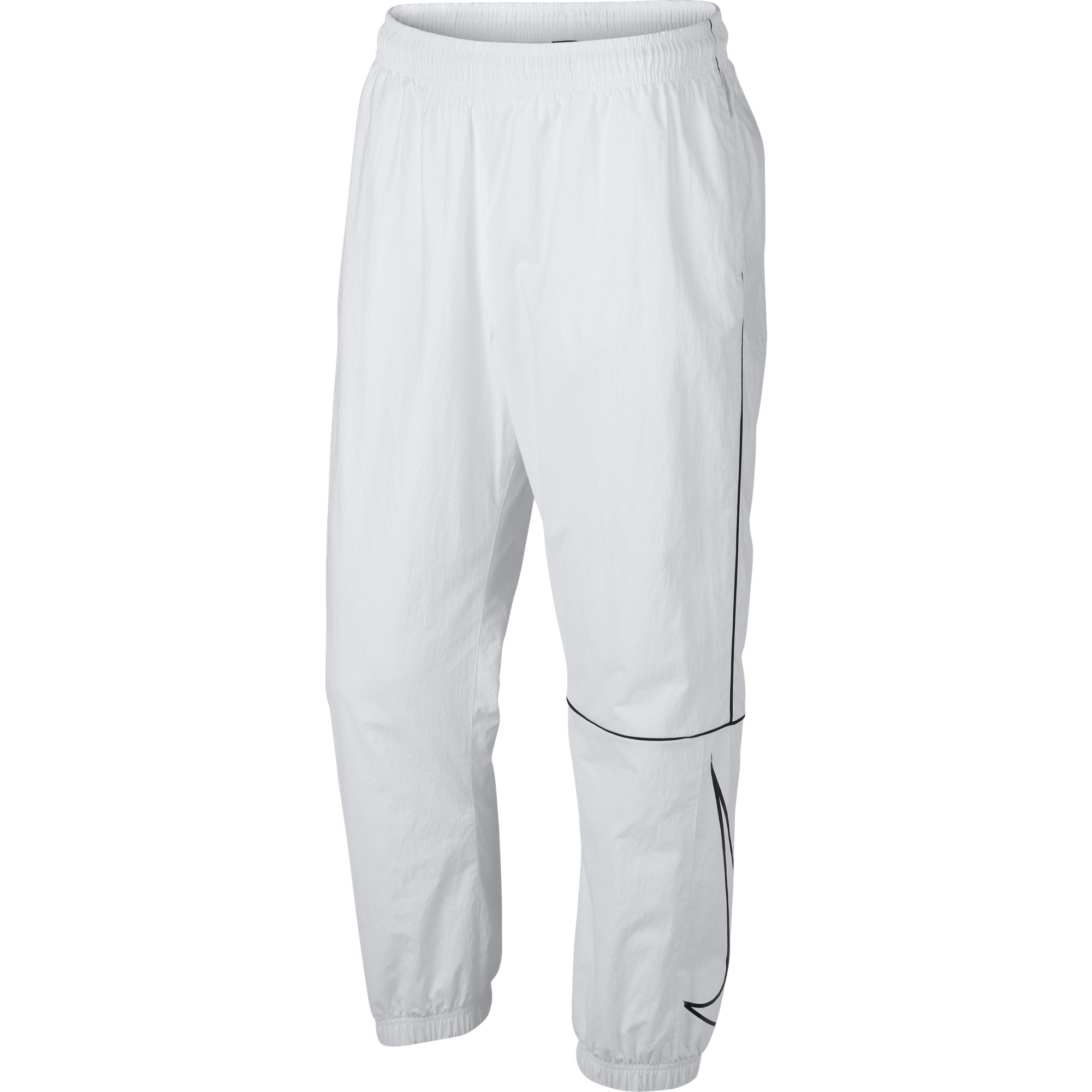 nike swoosh pants white