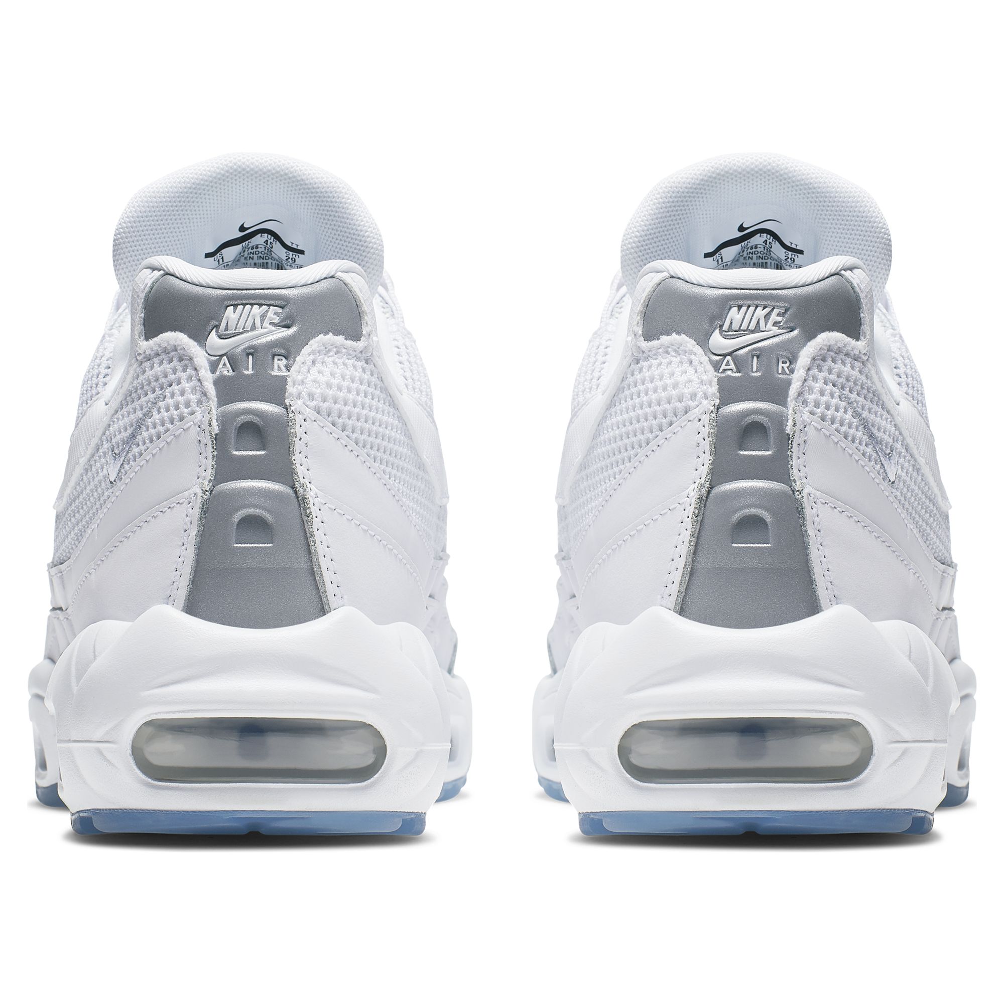 Nike air max 95 essential white silver outlet
