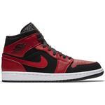 Кроссовки Jordan 1 Mid "Black Red" | 554724-054