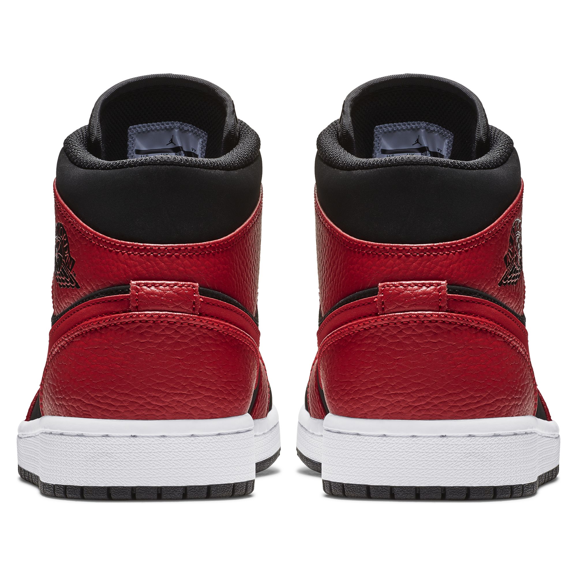 Купить Кроссовки Jordan 1 Mid "Black Red" | 554724-054 в Москве или заказать доставку на Slamdunk.su