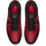 Кроссовки Jordan 1 Mid "Black Red" - картинка