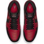 Кроссовки Jordan 1 Mid "Black Red" | 554724-054