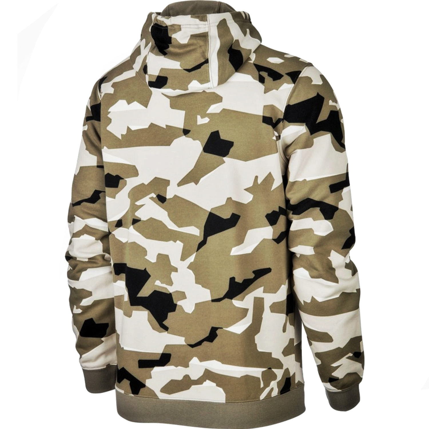 nike men's sportswear club fleece camo zip hoodie