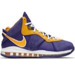 Баскетбольные кроссовки Nike LeBron VIII "Lakers" - картинка