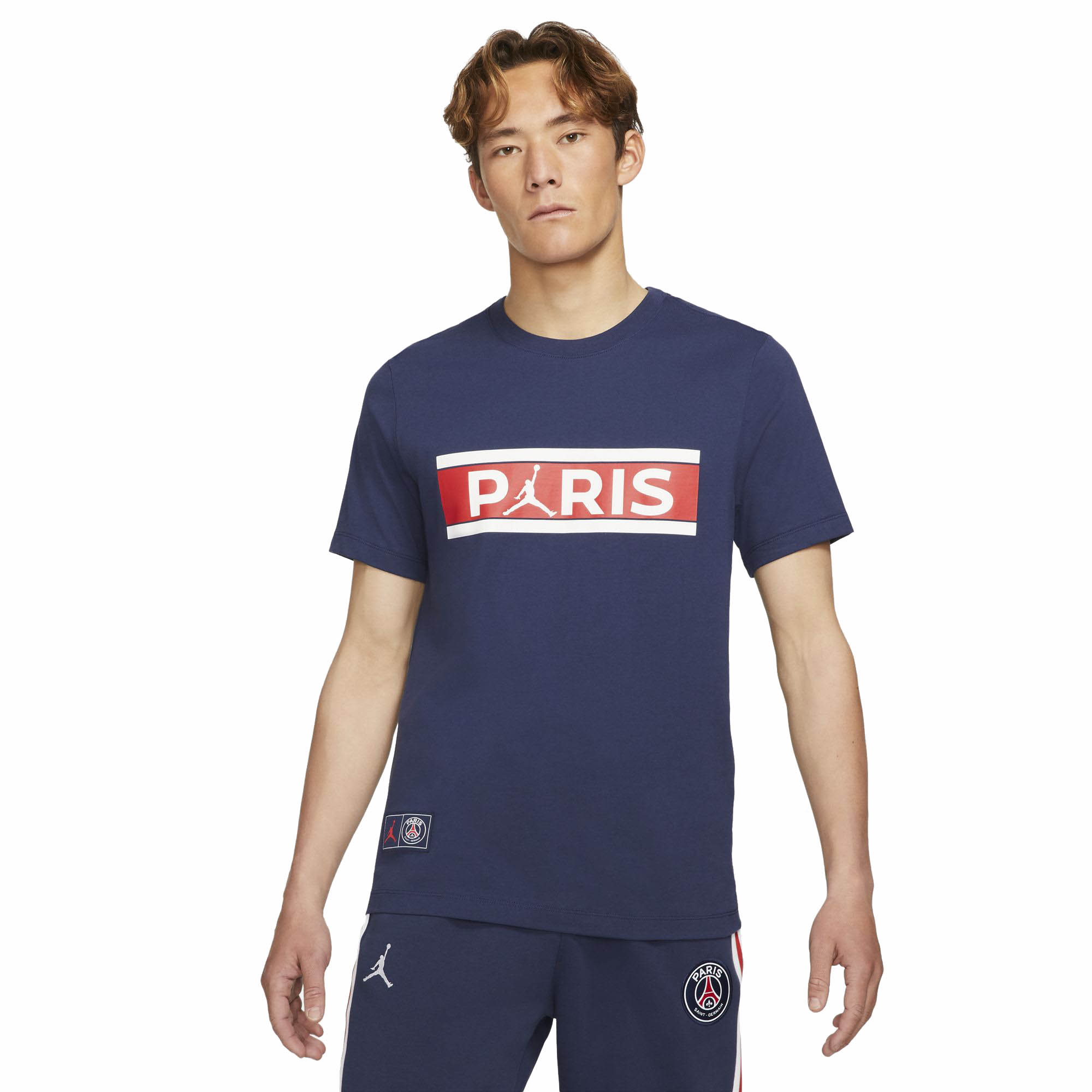 Купить Футболка Jordan Paris Saint-Germain Wordmark | DB6510-410 в Москве или заказать доставку на Slamdunk.su