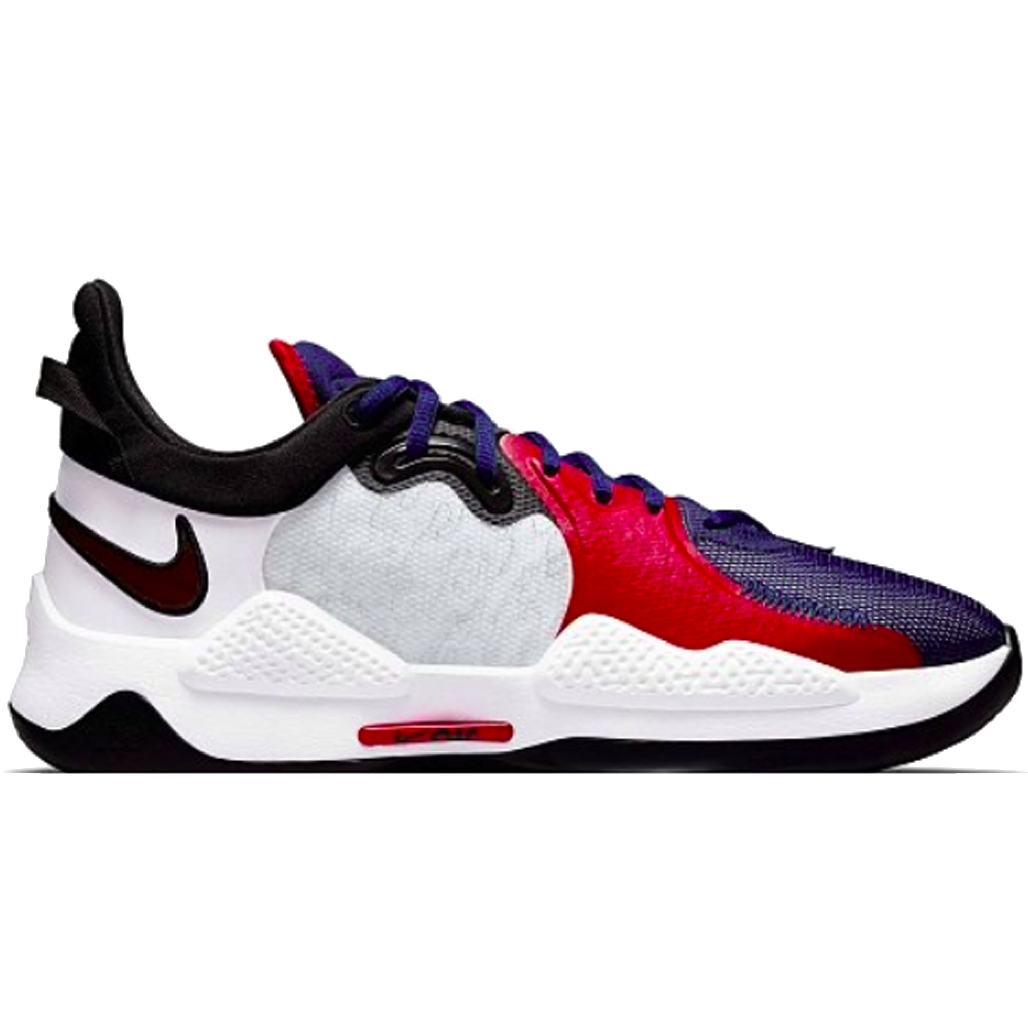 Баскетбольные кроссовки Nike PG 5"White University Red" - картинка