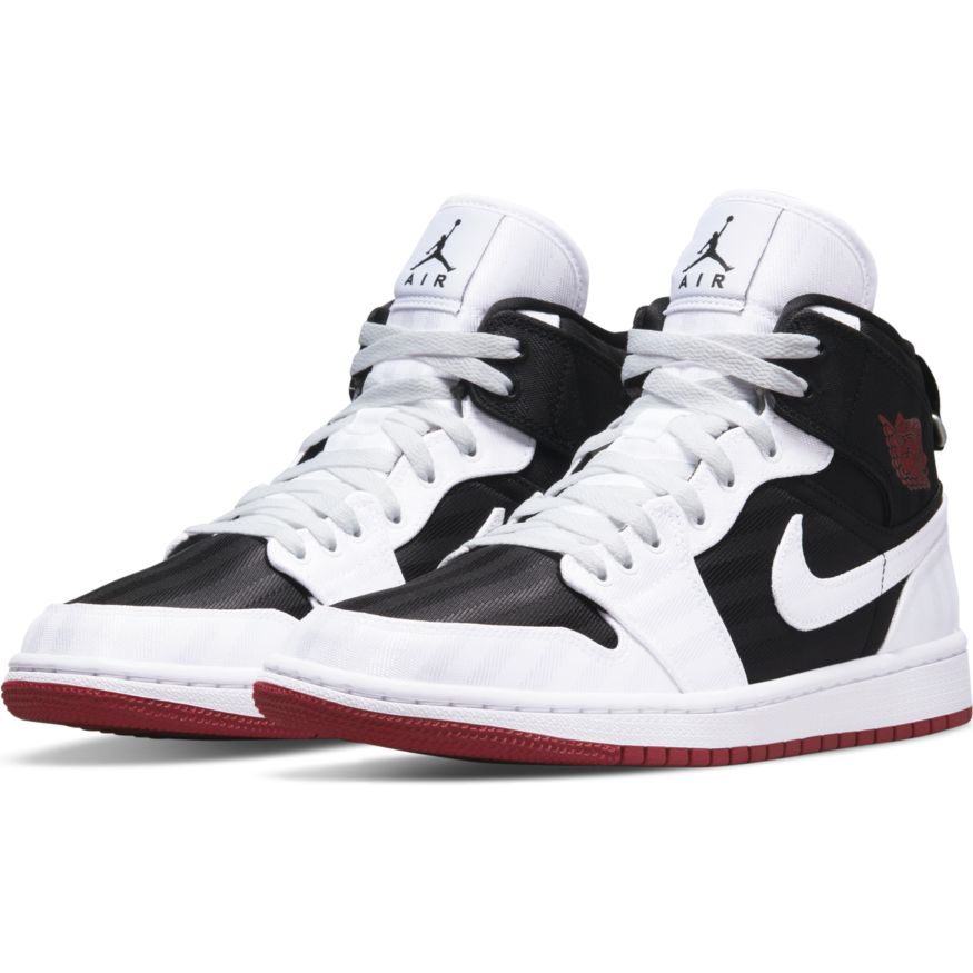 Air jordan 1 mid bianco on sale