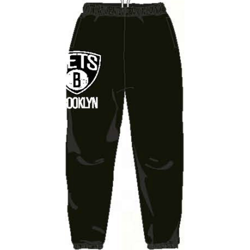 Купить Штаны Mitchell & Ness Brooklyn Nets | MN1-SWEATS-507P-BRONET-BLK в Москве или заказать доставку на Slamdunk.su