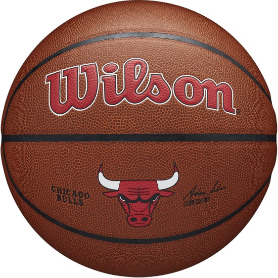 Купить Баскетбольный мяч Wilson NBA Chicago Bulls | WTB3100XBCHI в Москве или заказать доставку на Slamdunk.su