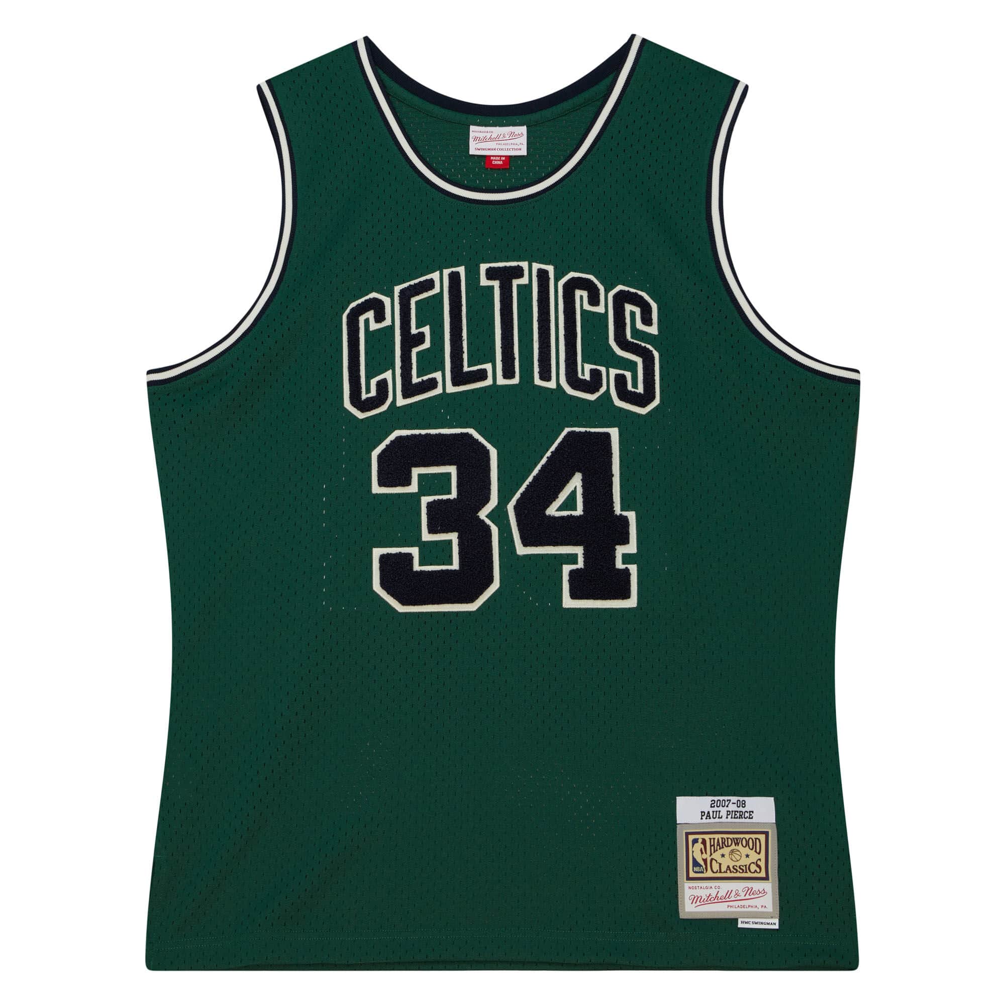 Купить Джерси Mitchell & Ness Off Court Chenille Swingman Boston Celtics 2007-08  | TFSM5882-BCE07PPIDKGN в Москве или заказать доставку на Slamdunk.su
