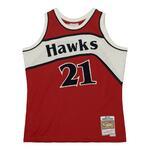 Джерси Mitchell & Ness Off Court Chenille Swingman Dominique Wilkins Atlanta Hawks 1986-87 | TFSM5882-AHA86DWIRED