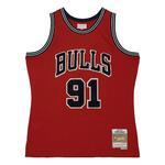 Джерси Mitchell & Ness Off Court Chenille Swingman Dennis Rodman Chicago Bulls 1997-98 | TFSM5882-CBU97DRDRED