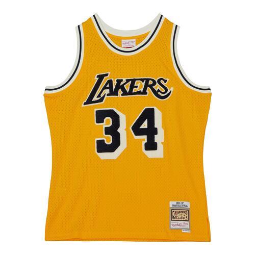 Джерси Mitchell & Ness Off Court Chenille Swingman Shaquille O'Neal Los Angeles Lakers 1996-97