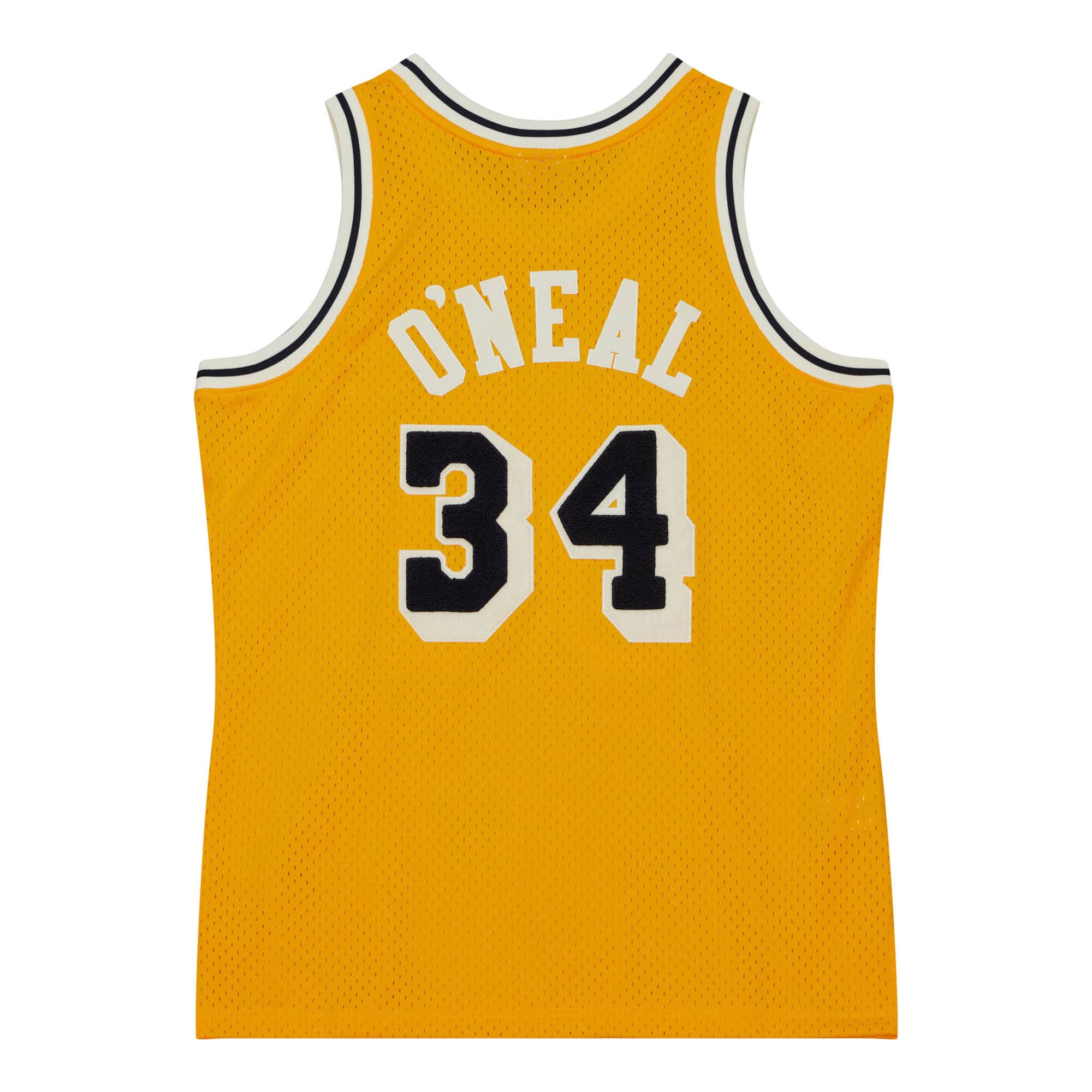 Купить Джерси Mitchell & Ness Off Court Chenille Swingman Shaquille O'Neal Los Angeles Lakers 1996-97 | TFSM5882-LAL96SONYELL в Москве или заказать доставку на Slamdunk.su