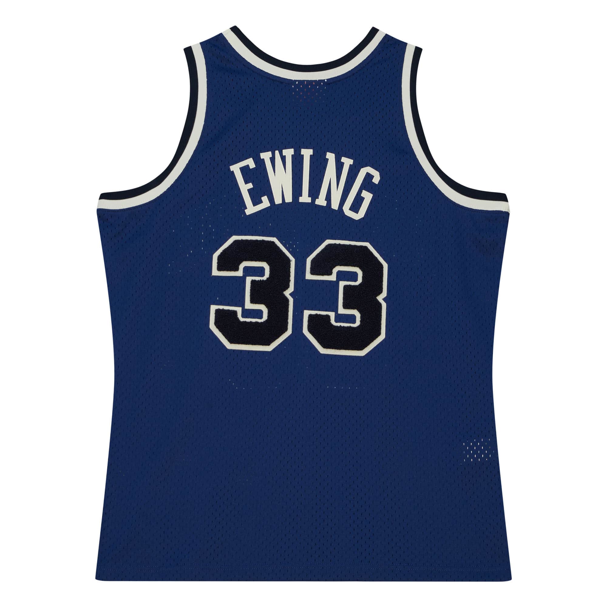 Купить Джерси Mitchell & Ness Off Court Chenille Swingman Patrick Ewing New York Knicks 1991-92 | TFSM5882-NYK91PEWBLUE в Москве или заказать доставку на Slamdunk.su