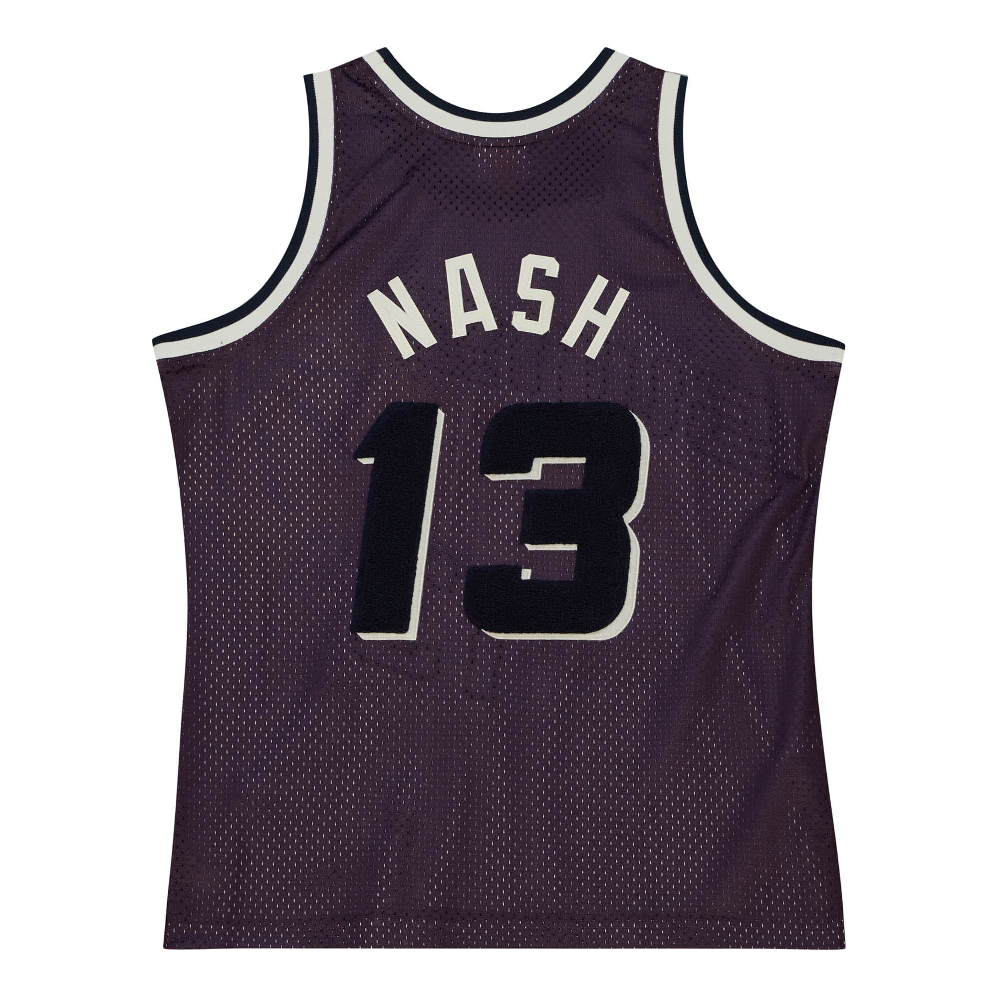 Купить Джерси Mitchell & Ness Off Court Chenille Swingman Steve Nash Phoenix Suns 1996-97 | TFSM5882-PSU96SNAPURP в Москве или заказать доставку на Slamdunk.su
