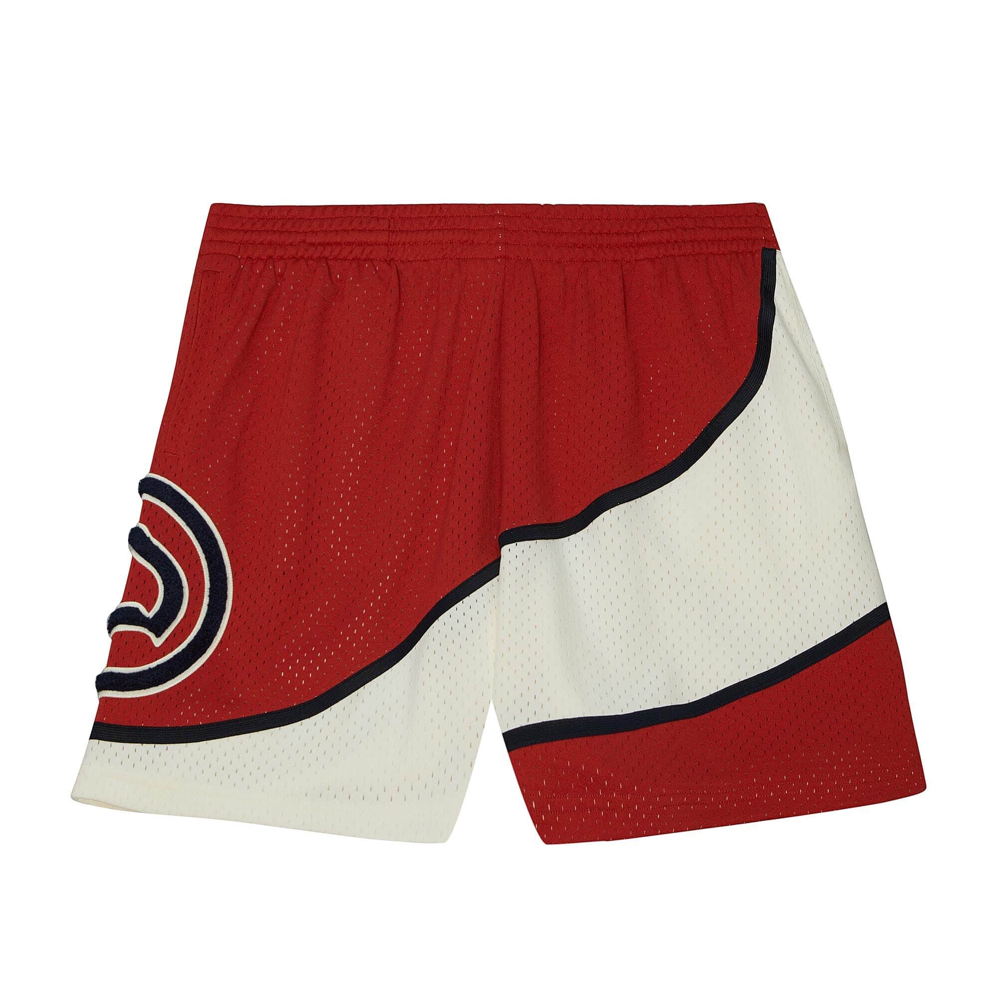 Купить Шорты Mitchell & Ness Off Court Chenille Swingman Atlanta Hawks 1986-87 | PFSW5883-AHA86PPPRED в Москве или заказать доставку на Slamdunk.su