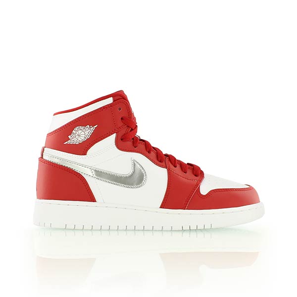red silver and white jordan 1