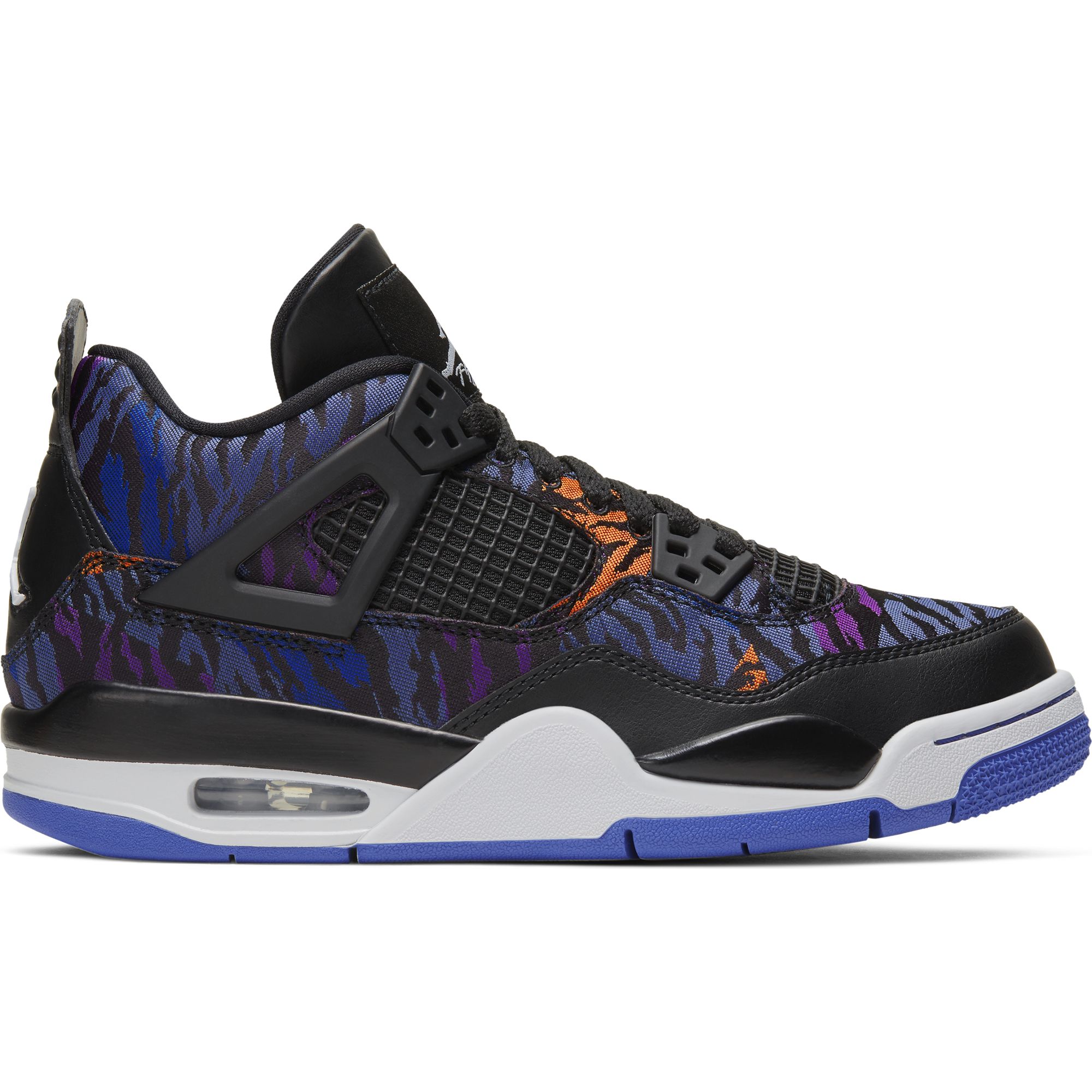 Кроссовки Jordan 4 Retro Black Rush Violet  - картинка