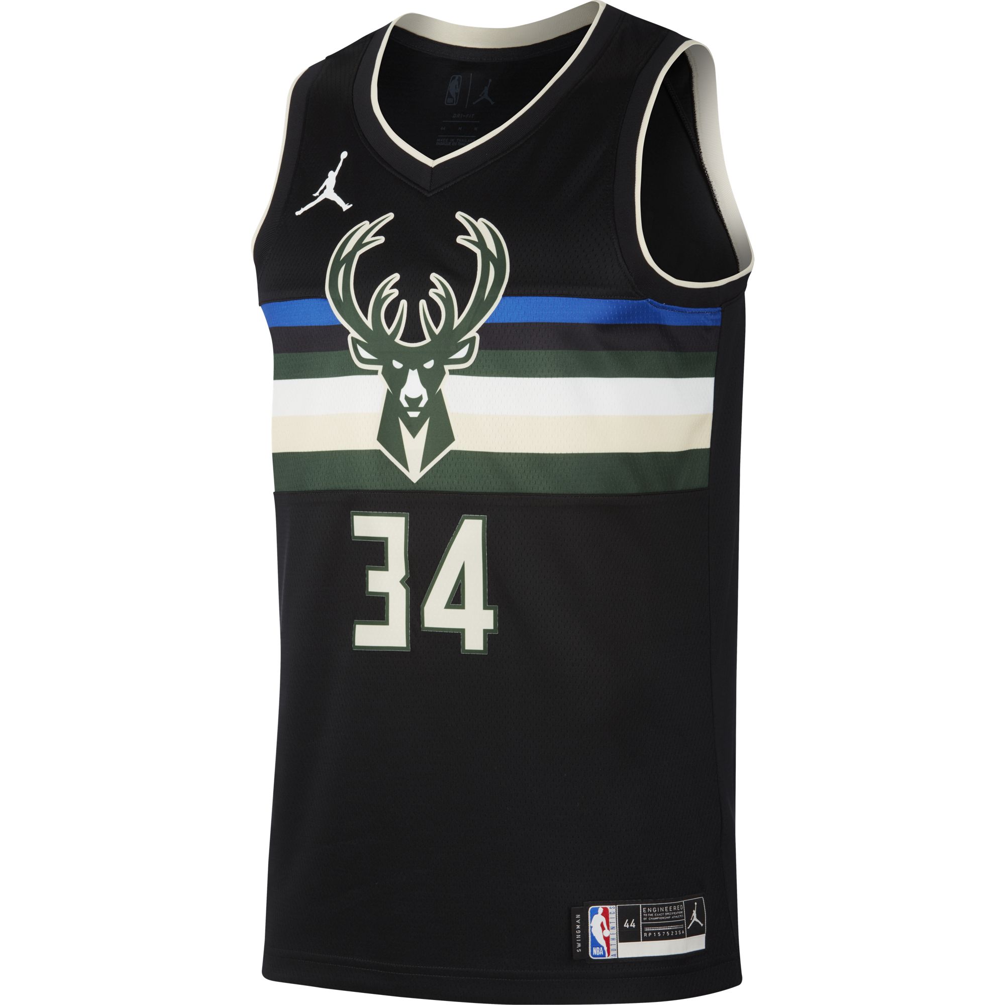 Джерси Jordan Giannis Antetokounmpo Milwaukee Bucks Statement Edition 2020 - картинка