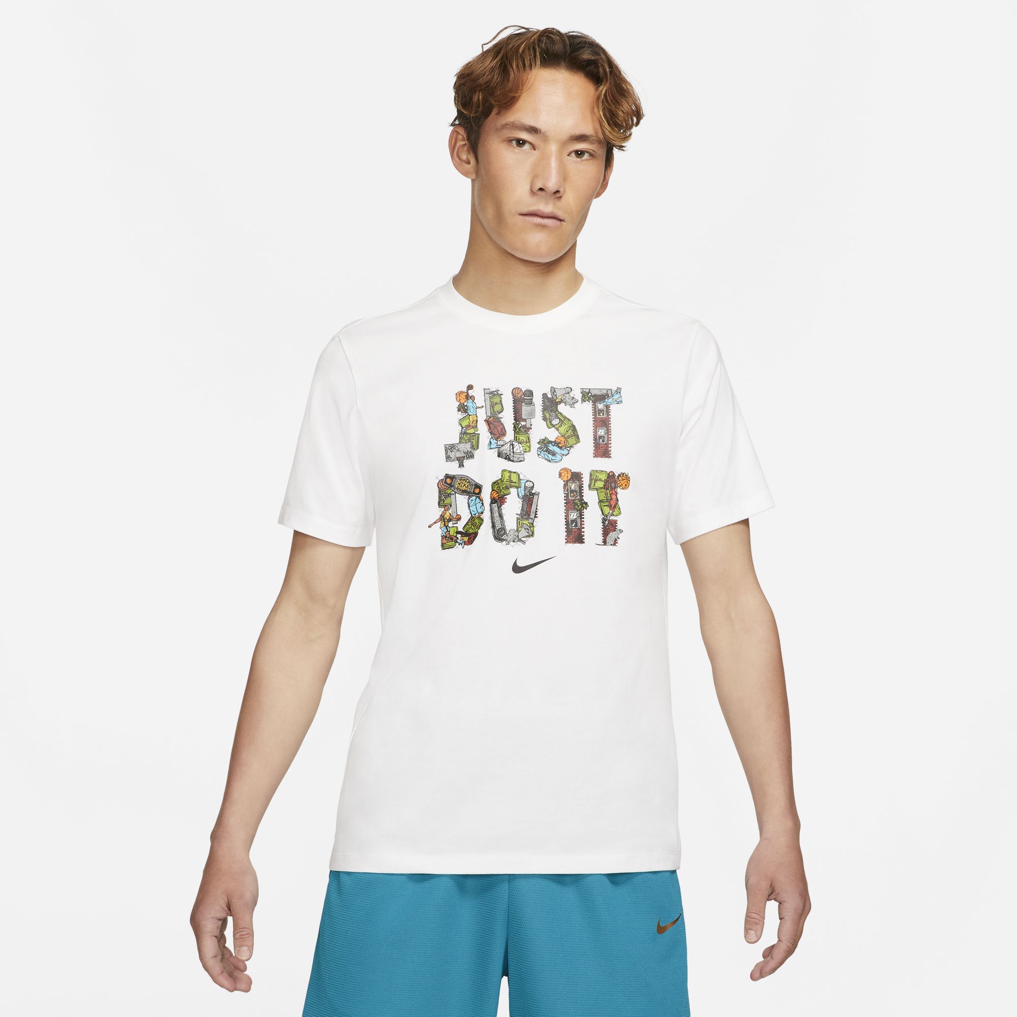 Купить Футболка Nike "Just Do It" | DD0801-100 в Москве или заказать доставку на Slamdunk.su