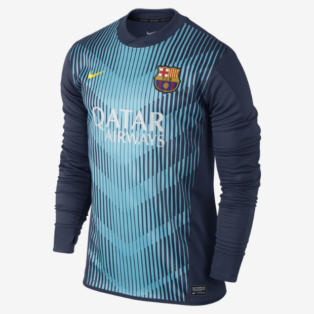 Купить Вратарский лонгслив Nike FC Barcelona | 578817-411 в Москве или заказать доставку на Slamdunk.su