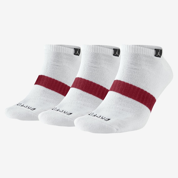 Jordan Dri FIT No Show Sock 3 Pair SX5243 100