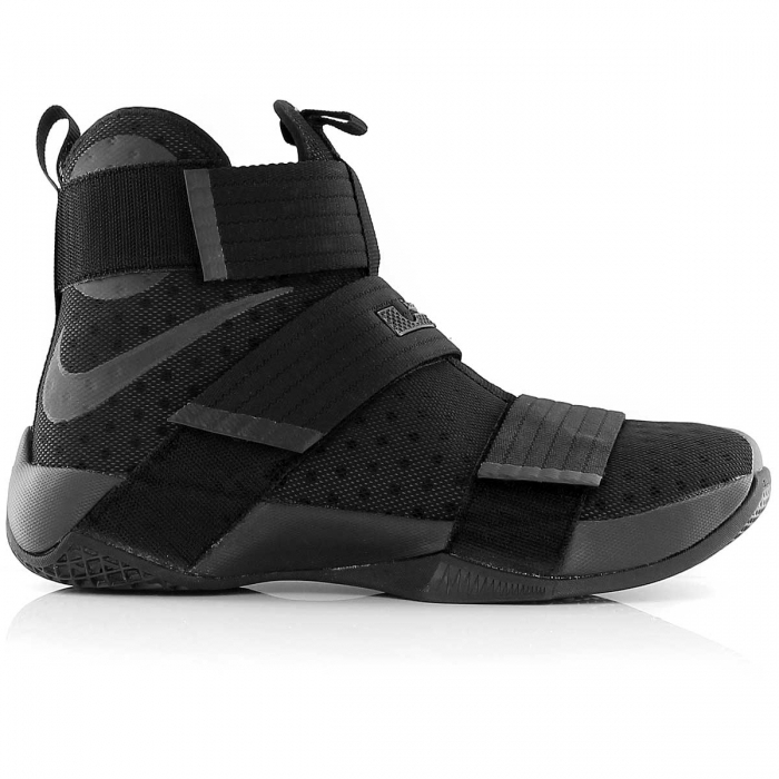 lebron soldier 10 triple black